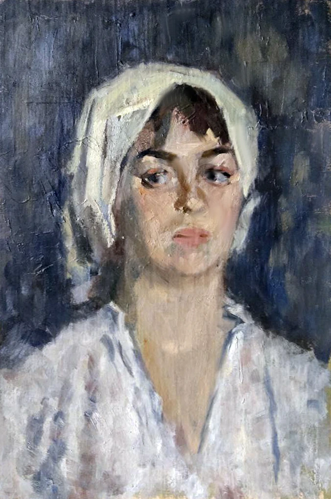 Autoportrait in a white scarf